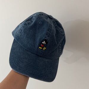 Denim Blue Mickey Mouse Cap